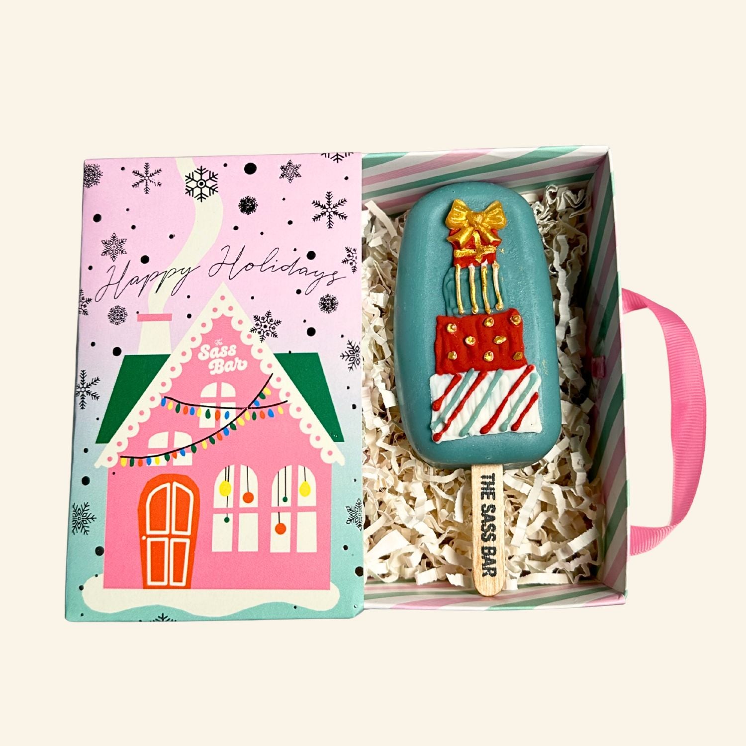 Christmas Stacked Gifts Popsicle