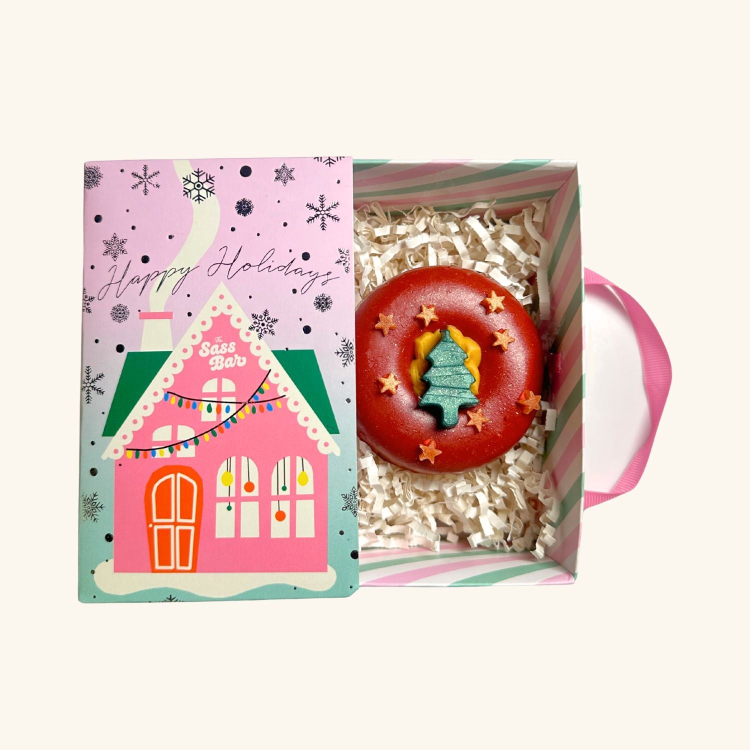 Glazed Christmas Donut