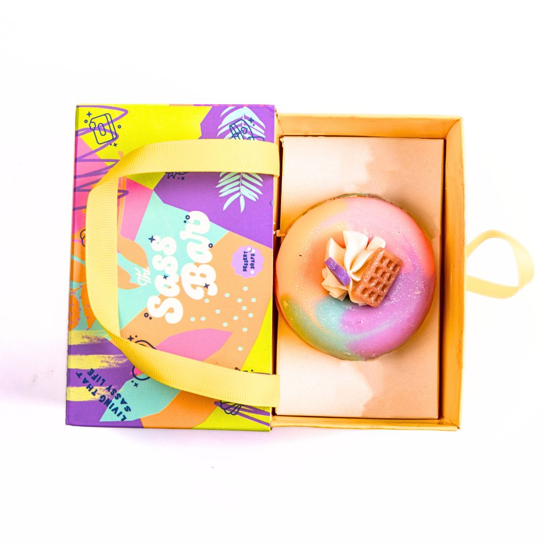 Whipped Cream Sunset Donut Soap