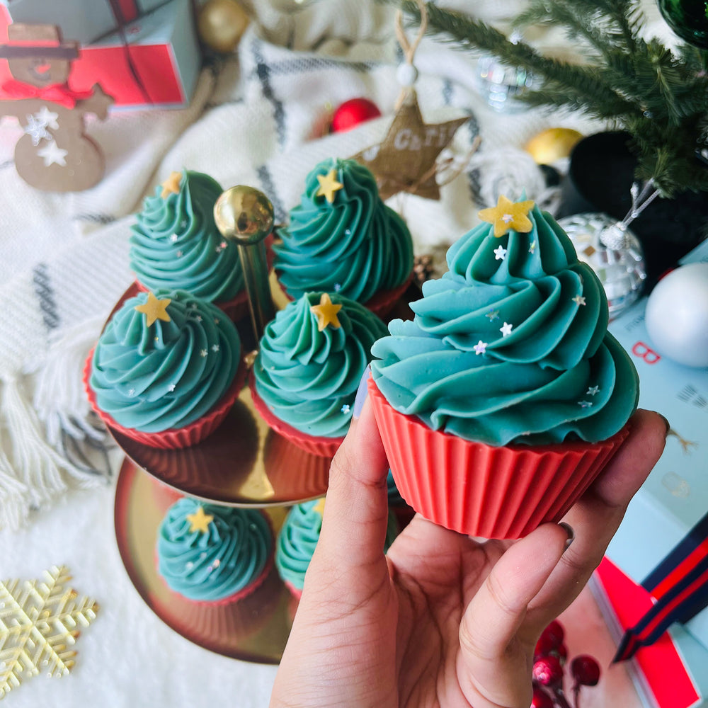 Christmas Carnival Tree Cupcake Soap