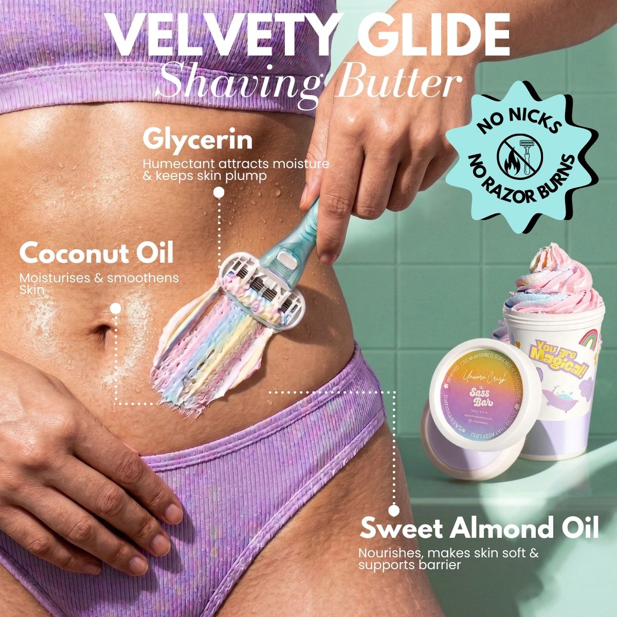 Unicorn Crush Whipped Crème Sugar Shower Mousse