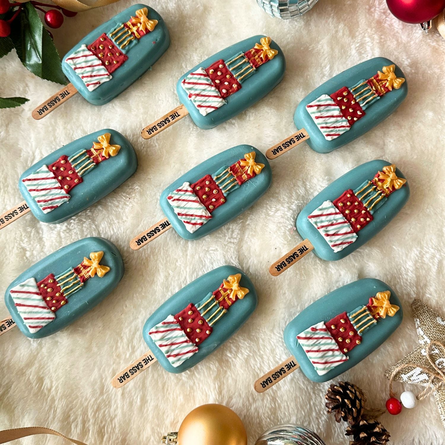 Christmas Stacked Gifts Popsicle