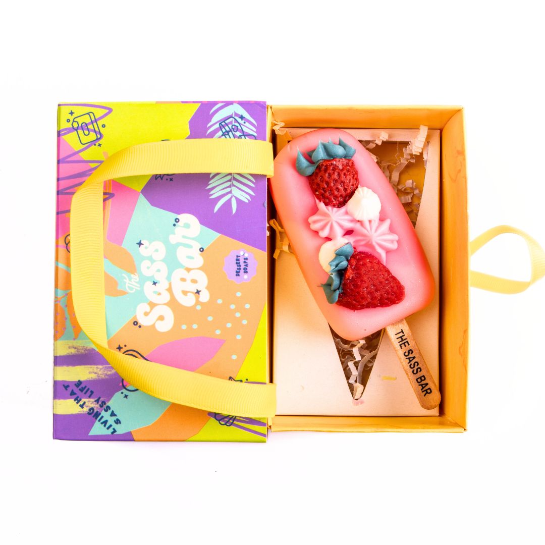 Strawberries N' Cream Popsicle Soap – THE SASS BAR