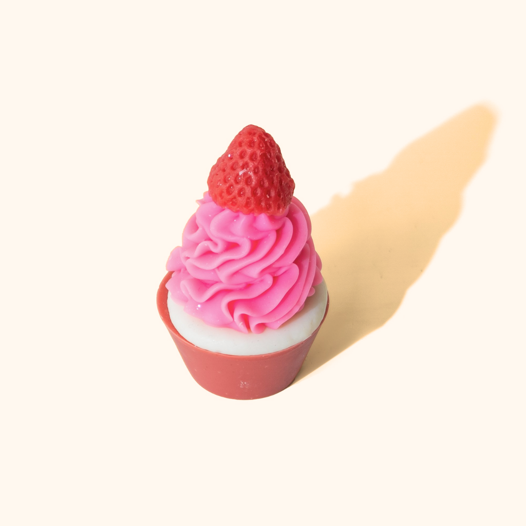 Fraises Mini-Cupcake Soap