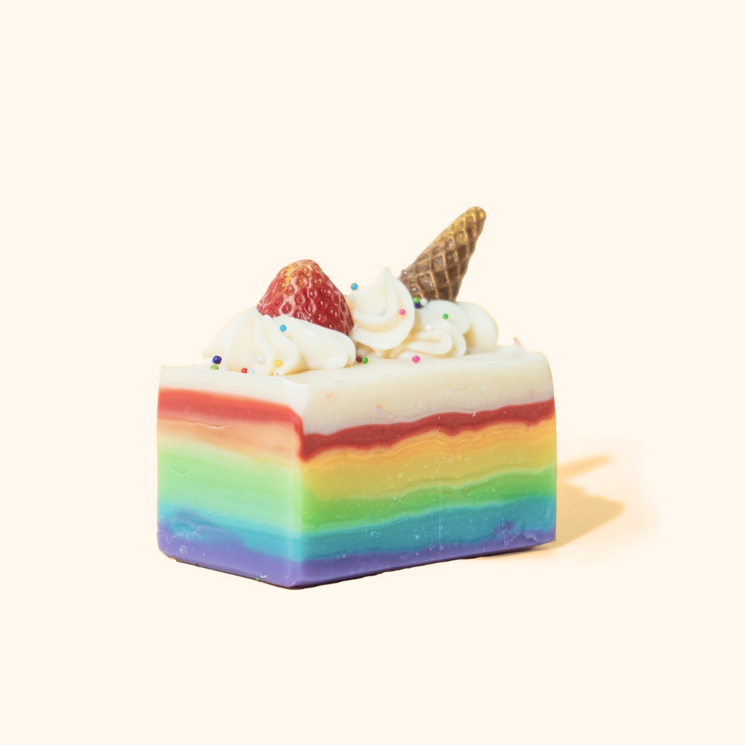 Rainbow Ice Cream Loaf Soap