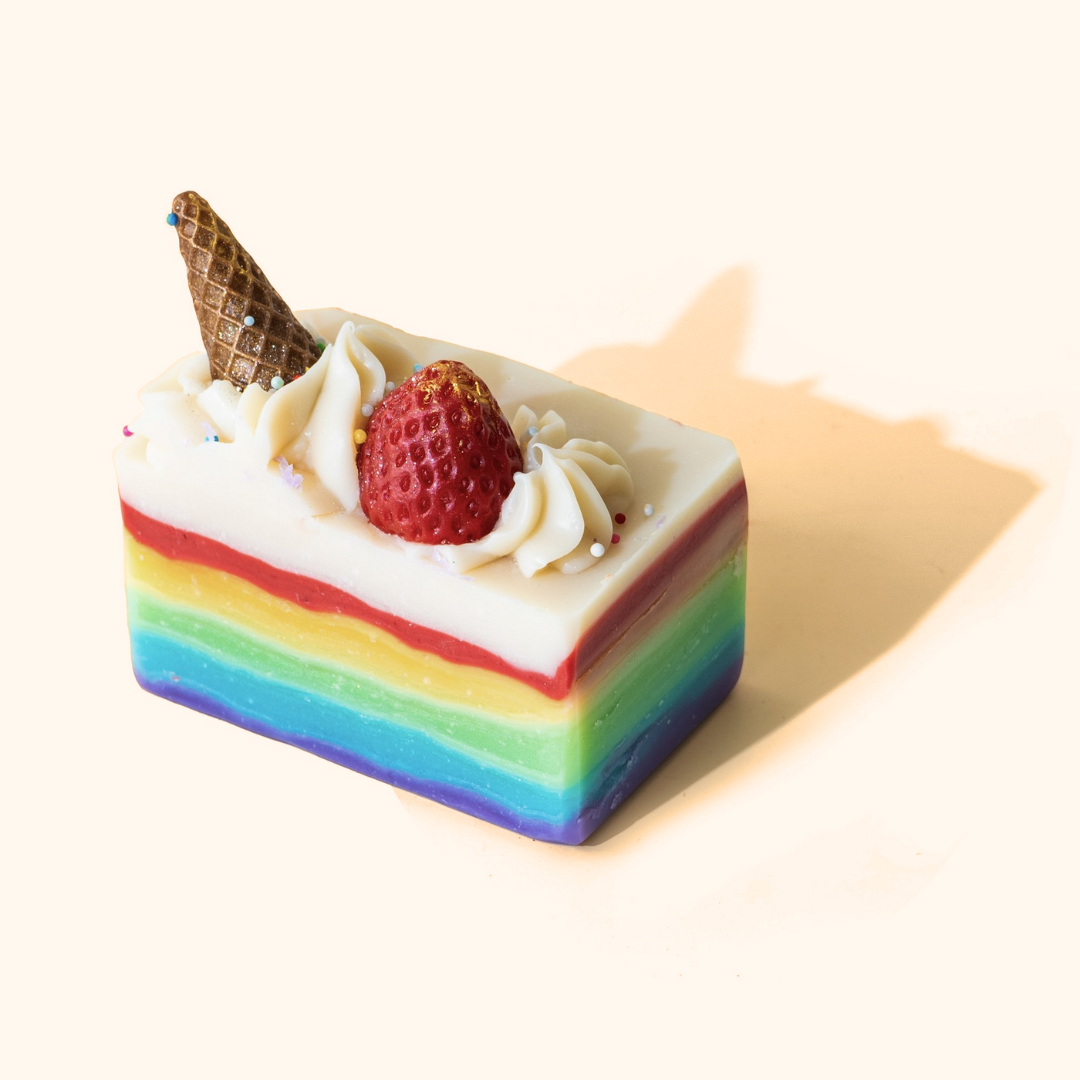 Rainbow Ice Cream Loaf Soap