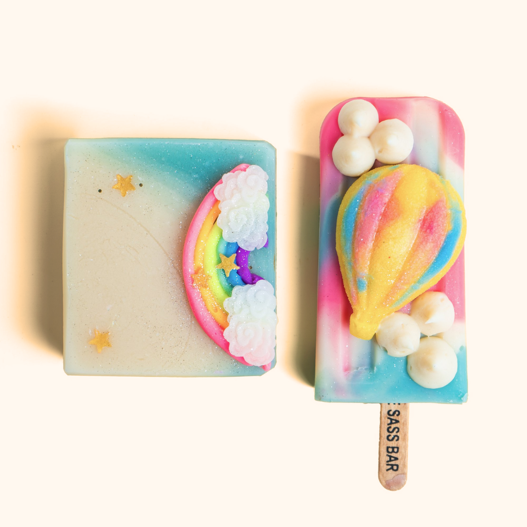 Hot Air Balloon + Rainbow (Set of 2) Soap