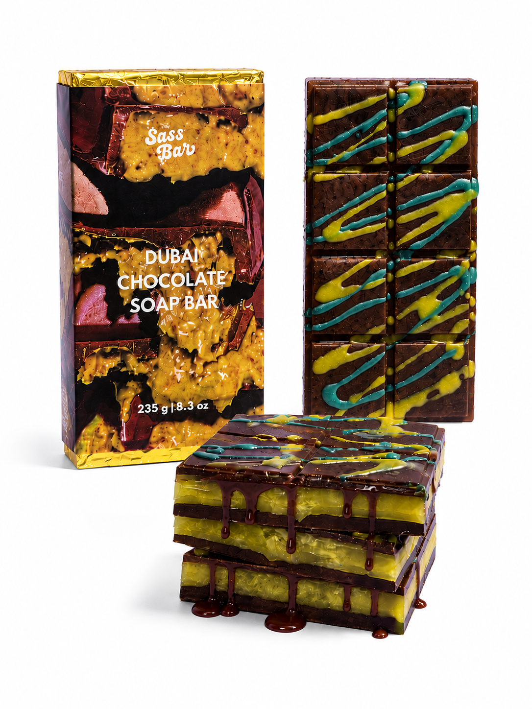 Viral Dubai Chocolate Bar Soap