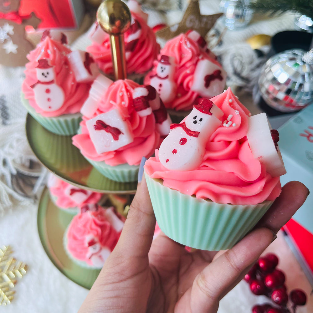 Christmas Carnival Pink Cupcake Soap