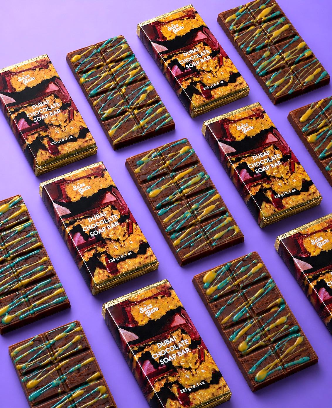 Viral Dubai Chocolate Bar Soap
