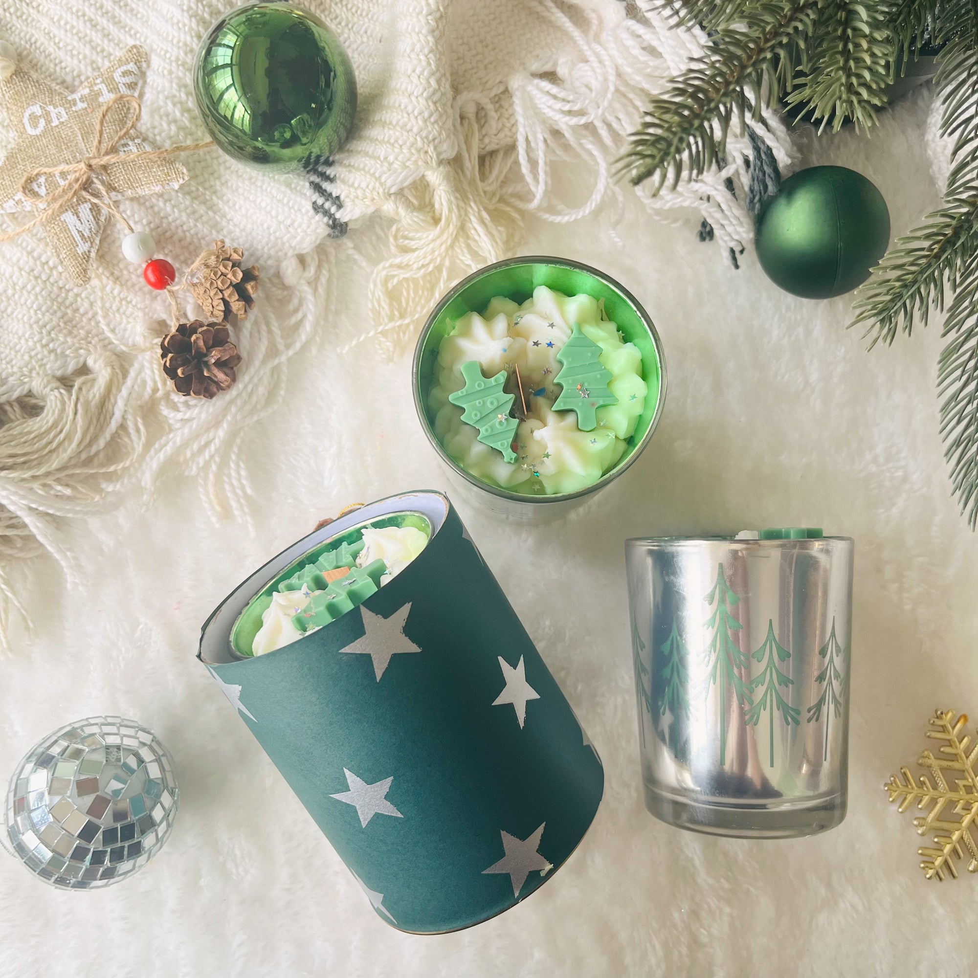 Pining for you Christmas Candle