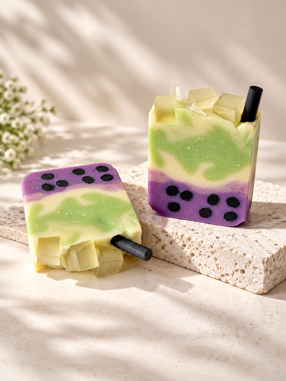 Matcha Ube Milk Tea Boba Soap