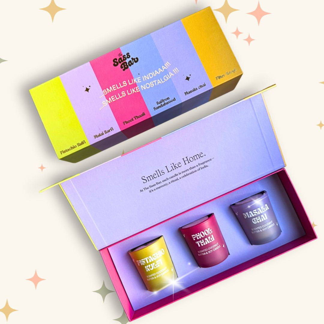 Smells Like India Candle Box (Box of 3)