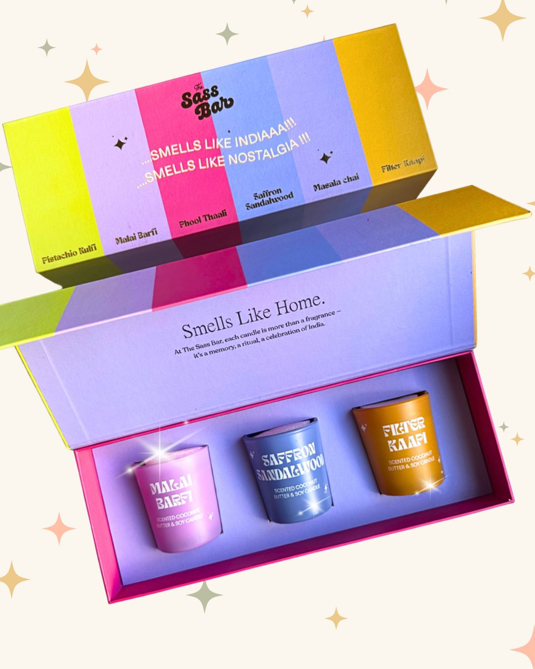 Smells Like India Candle Box (Box of 3)