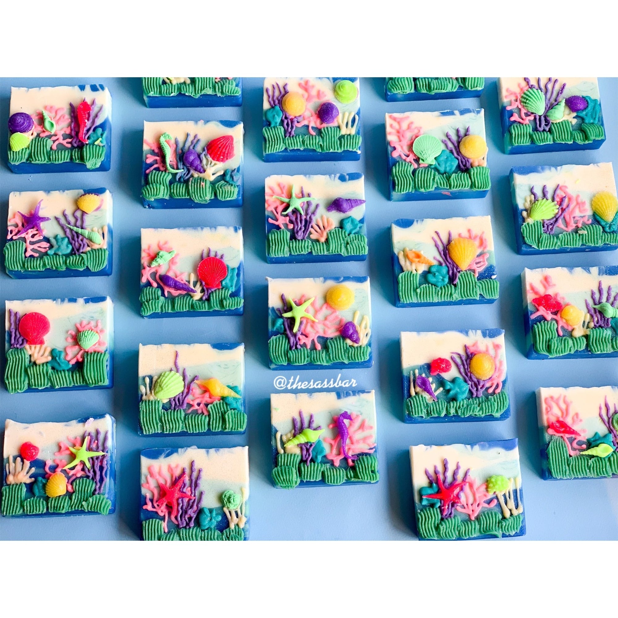 Coral Reef Aquarium Loaf Slice Soap - THE SASS BAR