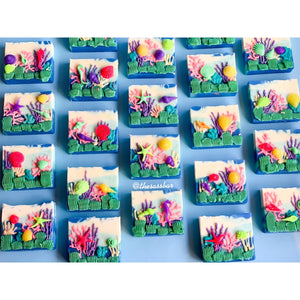 Coral Reef Aquarium Loaf Slice Soap - THE SASS BAR