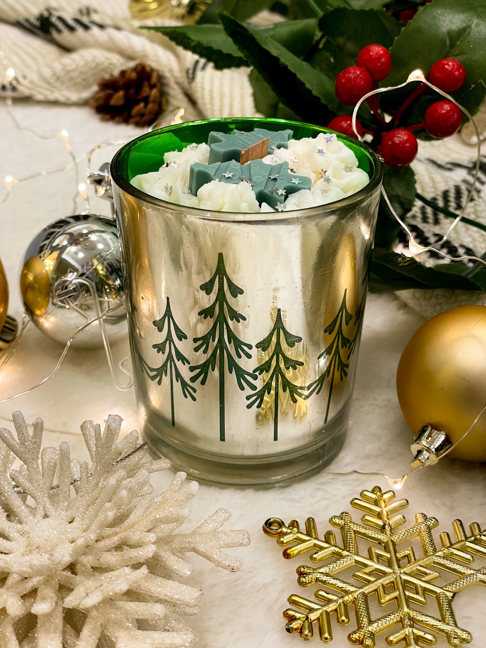 Pining for you Christmas Candle