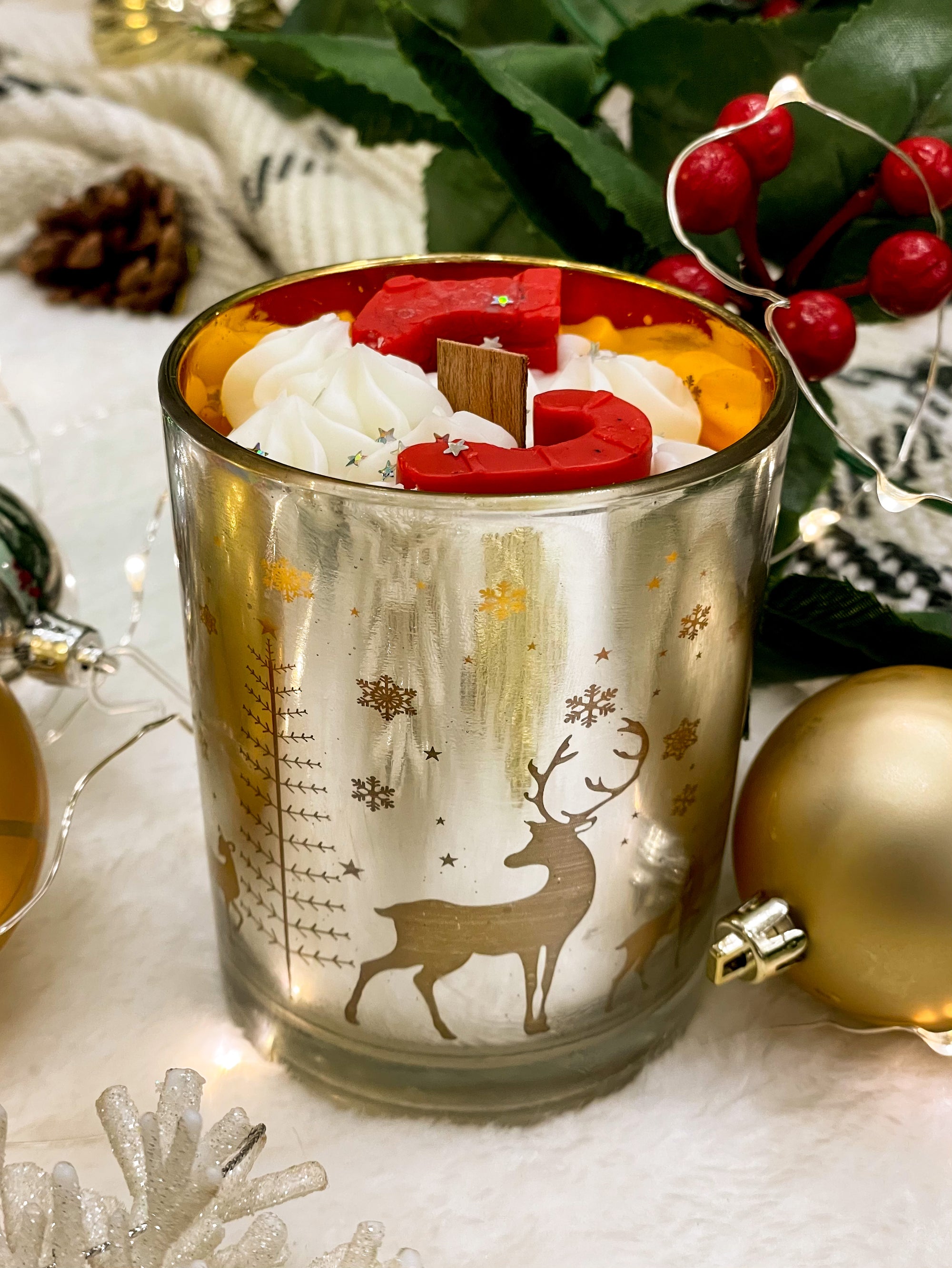 Oh Deer! Christmas Candle