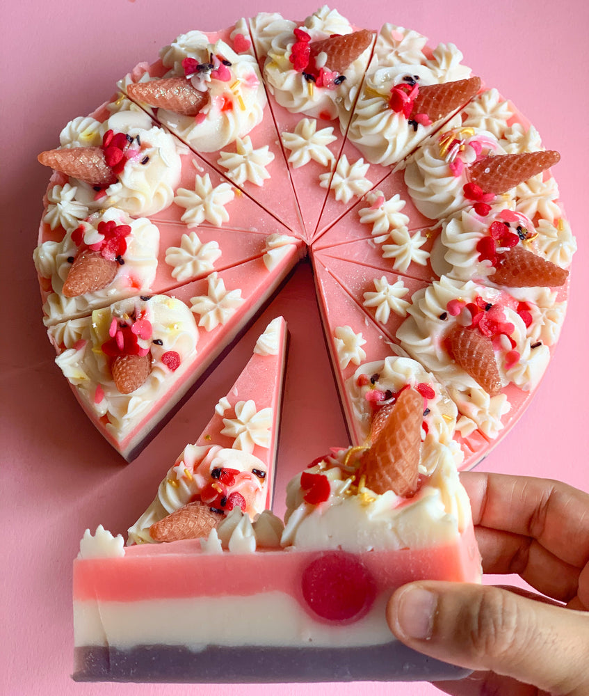 Neapolitan Icecream Cone Cake Soap
