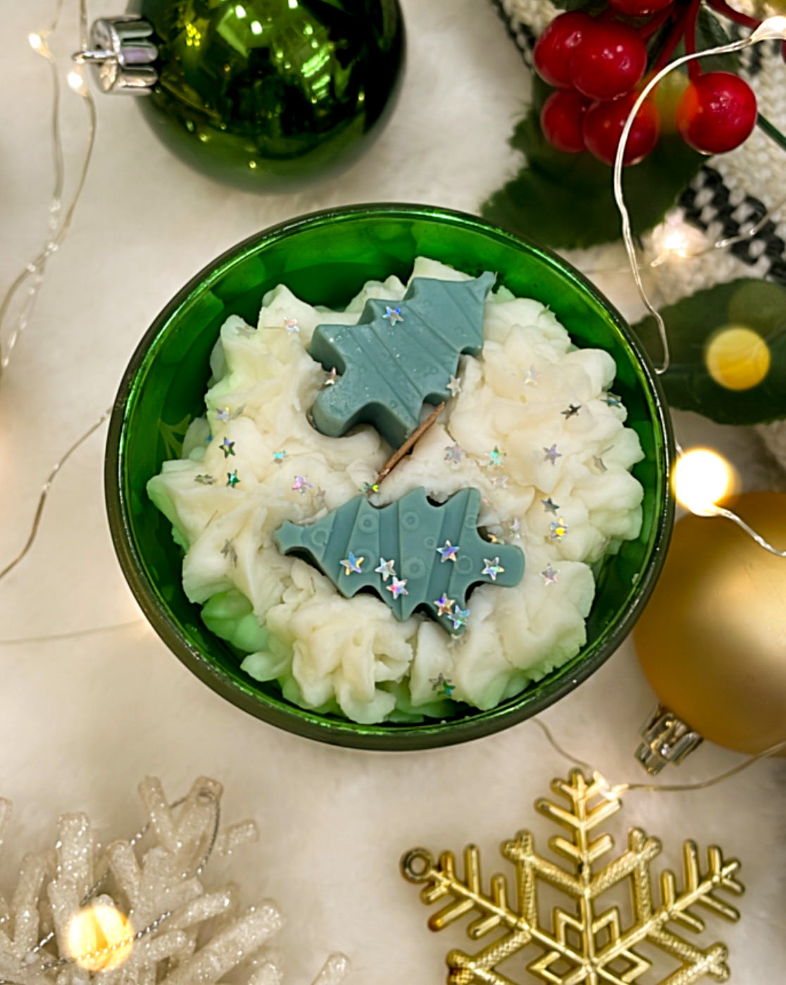 Pining for you Christmas Candle
